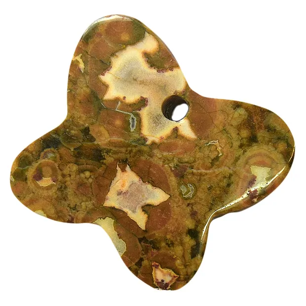 Butterfly rhyolite (rainforest rhyolite) front drilled, 6,0cm | Marco Schreier