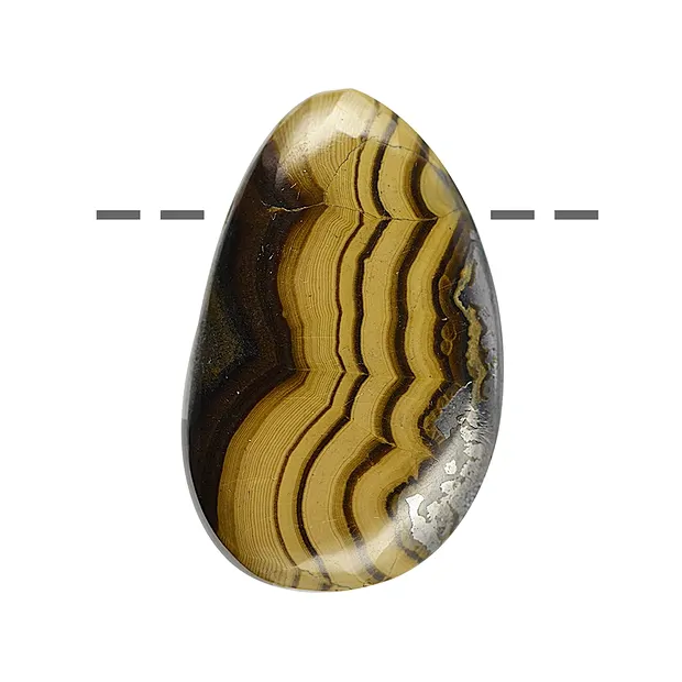 Cabochon Schalenblende gebohrt, 4,0 - 4,5cm (XXL) | Marco Schreier