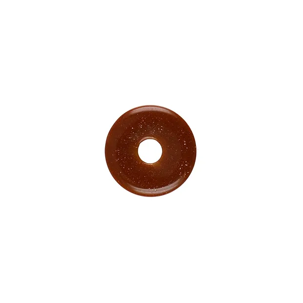 Donut Goldfluß braun (synth.), 20mm | Schreier Edelsteine, Heilsteine & Schmuck