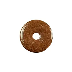 0420900300 Donut Goldfluß braun (synth.), 30mm | Schreier Edelsteine, Heilsteine & Schmuck