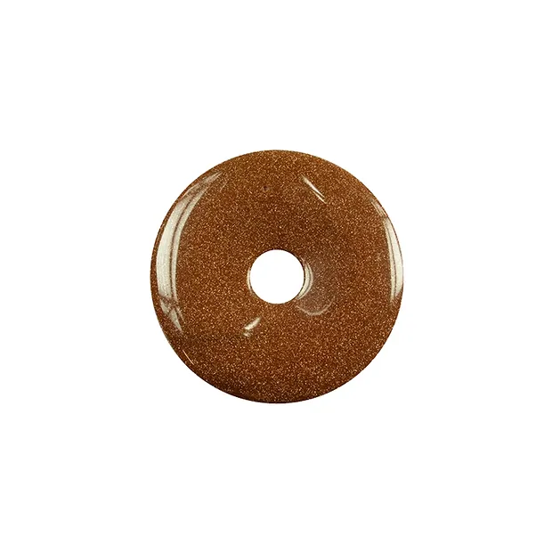 Donut Gold stone brown (synth.), 30mm | wholesale gems, healing stones & jewelry