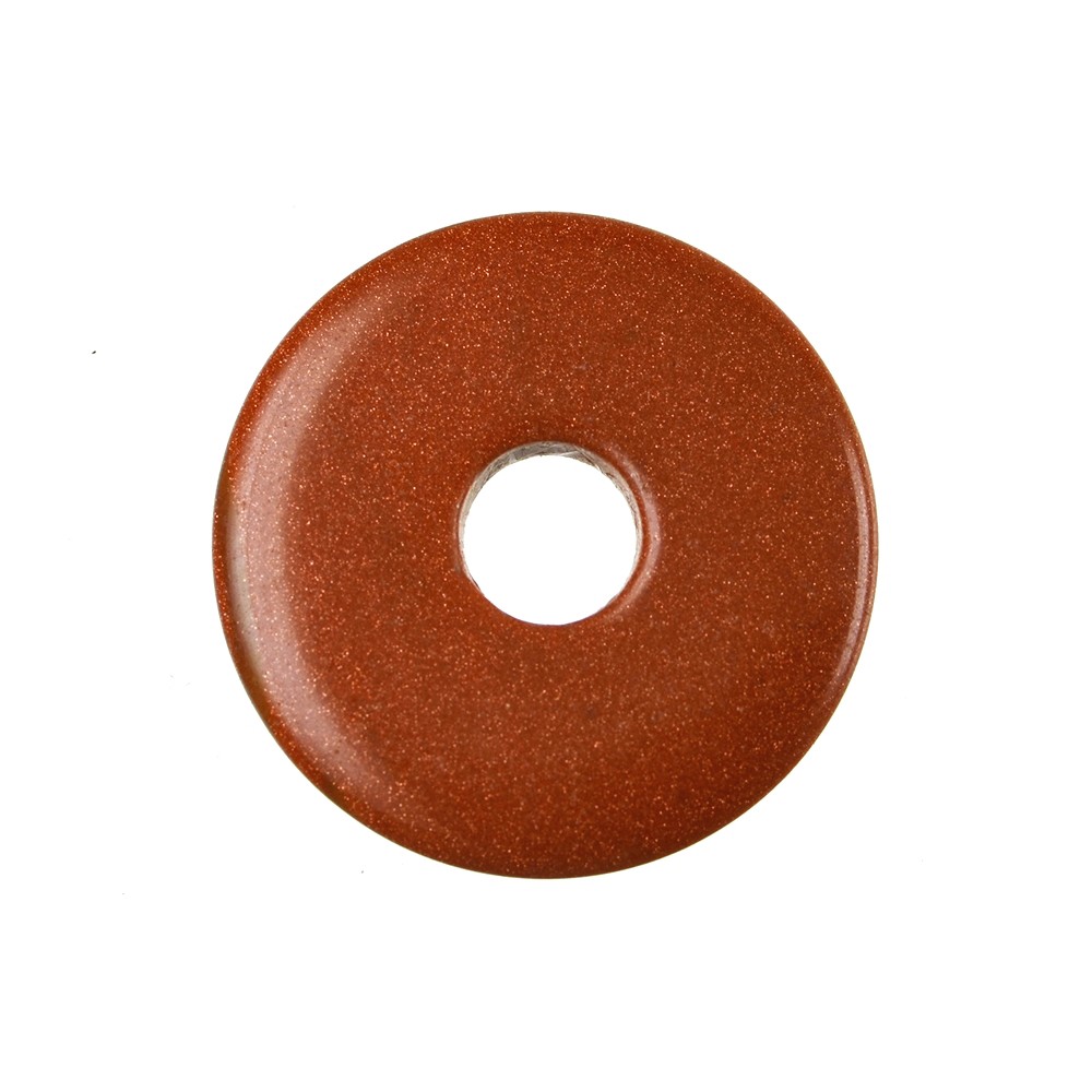 Donut Gold stone brown (synth.), 40mm | wholesale gems, healing stones & jewelry