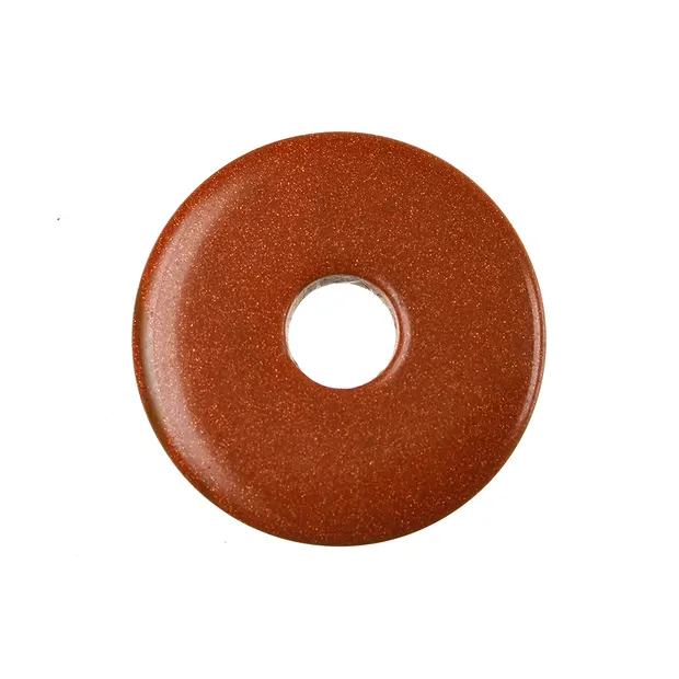 Donut Gold stone brown (synth.), 40mm | wholesale gems, healing stones & jewelry