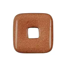 0420991442 Ciambella quadrata in vetro avventurina (synth.), 40 mm (6 pz./ UC) | Marco Schreier