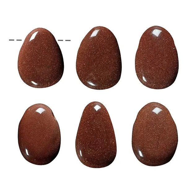 Tumbled Stone Gold stone brown (synth.) drilled | gems, healing stones & jewelry