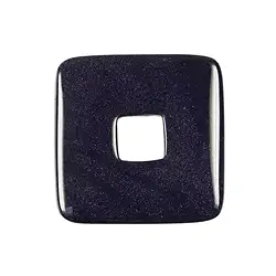 0421091442 Donut carré Verre aventuriné violet (synth.), 40mm (6 pcs/UC) | Marco Schreier