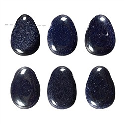 0421093002 Tumbled Stone Gold stone violet (synth.) drilled | Marco Schreier