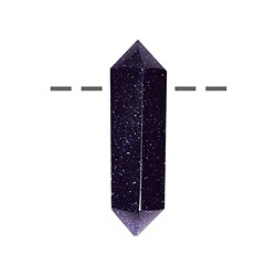 0421093021 Spitze poliert Goldfluß violett (synth.) gebohrt, 4,2cm | Marco Schreier