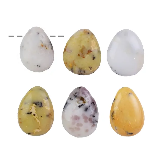 Tumbled Stone Opalite drilled | minerals trade - gems, healing stones & jewelry