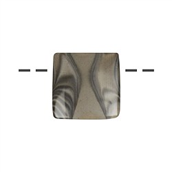 0422195667 Cabochon square Flint drilled, 2.8 x 2.8cm (small)  | Marco Schreier