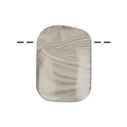 0422195669 Cabochon rectangle Flint drilled, 4.0 x 3.0cm | wholesaler gems & healing stones