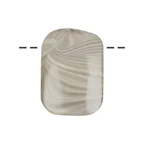 Cabujón rectángulo de Sílex perforado, 4,0 x 3,0cm | Marco Schreier