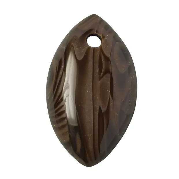 Cabochon Navette Psilomelan frontgebohrt, 3,0cm | Marco Schreier