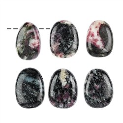 0423193002 Pierres roulées Eudialyte percées dans la matrice | Marco Schreier