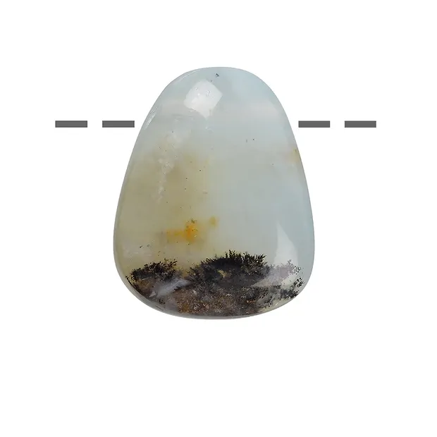Piedra rodada de ópalo (Ópalo andino B) perforada, 2,5 - 3,5cm | Marco Schreier