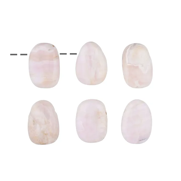 Trommelstein Calcit (Manganocalcit) B gebohrt | Edelsteine, Heilsteine & Schmuck