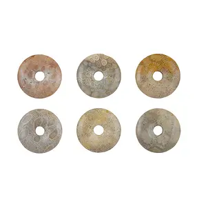 Petrified Coral donut, 40mm | Schreier wholesale; gems, healing stones & jewelry
