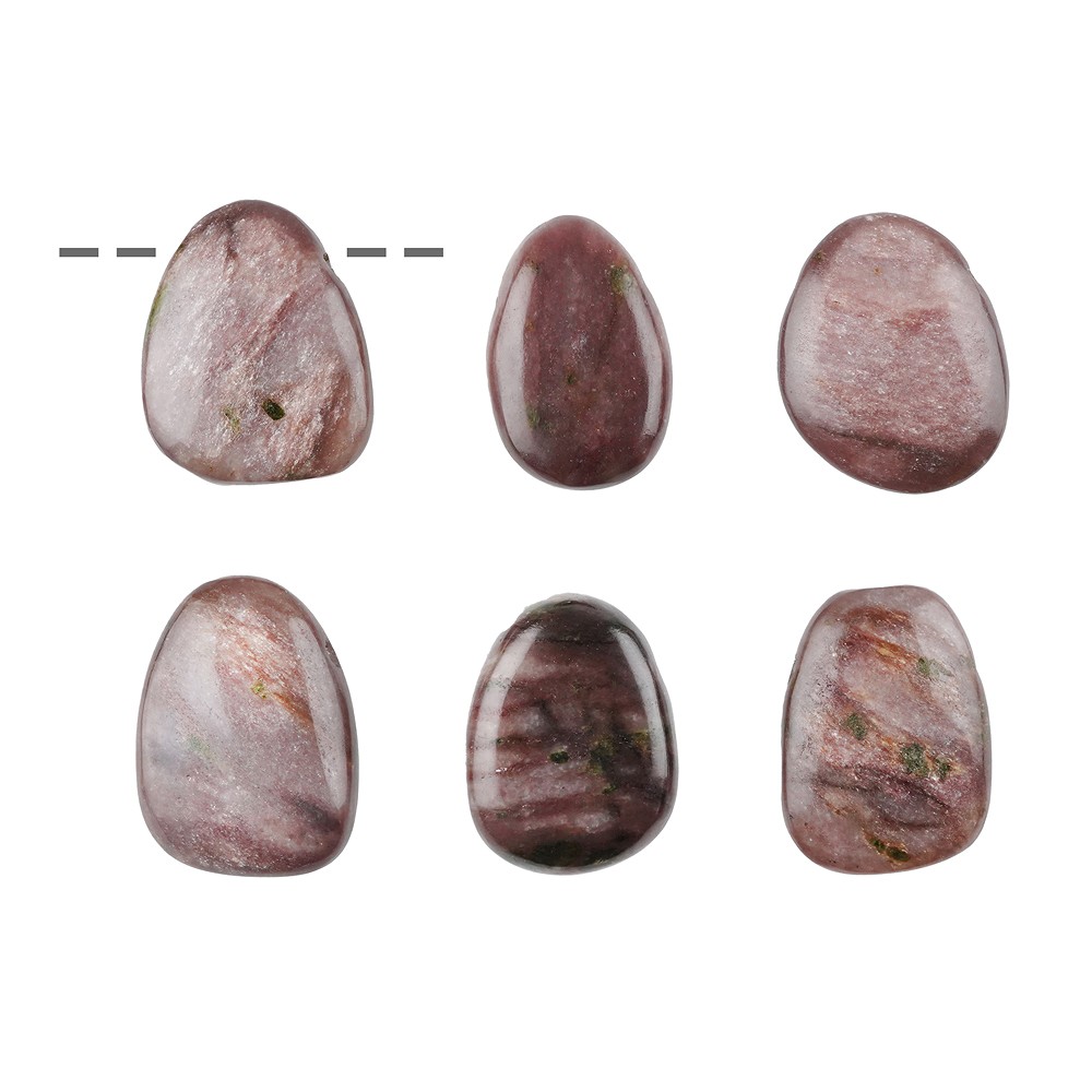 Pierres roulées Aventurine (rouge) percée | Marco Schreier