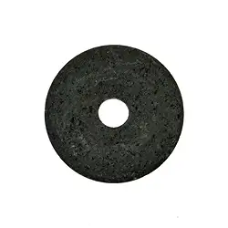 0424800400 Donut Lava (negro), 40 mm | piedras preciosas, piedras curativas y joyería