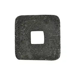 0424891442 Donut quadratisch Lava, 40mm (6 St./VE) | GH Edelsteine, Heilsteine & Schmuck