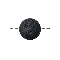 0424893312 Drilled lava ball, 12mm | wholesaler - gems, precious & healing stones, jewelry