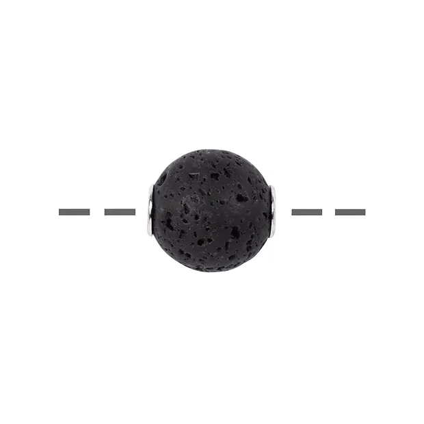 Boule à bijoux Lava 12mm, rhodié | Marco Schreier