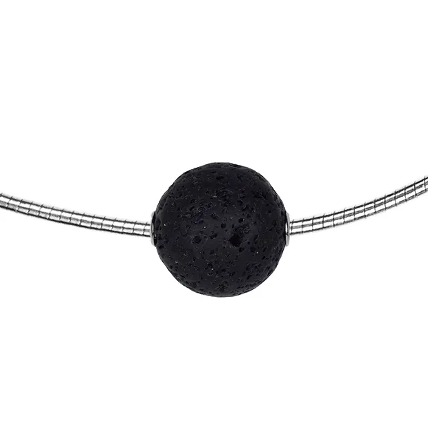 Boule à bijoux Lava 20mm, rhodié | Marco Schreier