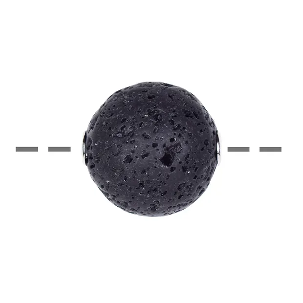 Boule à bijoux Lava 20mm, rhodié | Marco Schreier