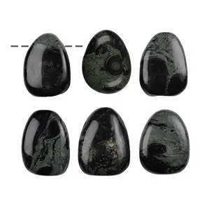 Trommelstein Rhyolith (Kabamba) gebohrt | GH Edelsteine, Heilsteine & Schmuck