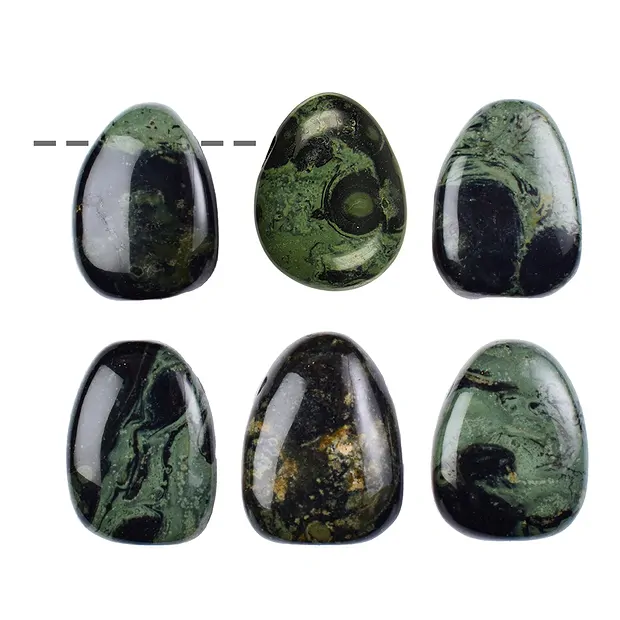 Trommelstein Rhyolith (Kabamba) gebohrt | GH Edelsteine, Heilsteine & Schmuck