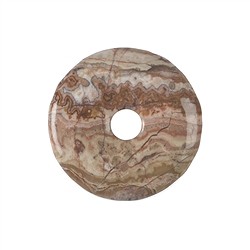 0425600400 Agata a ciambella (Agata pizzo), 40 mm | grossista gemme e pietre curative