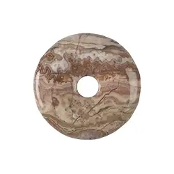 0425600400 Donut Agate (Lace Agate), 40mm | minerals trade - gems, healing stones & jewelry