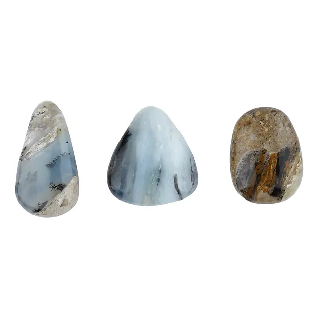 Trommelstein Opal (Andenopal) C gebohrt, 2,0 - 2,5cm | Marco Schreier