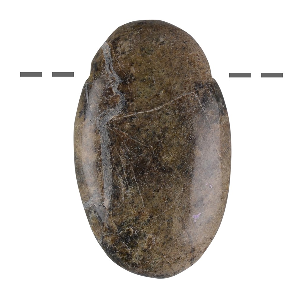 Small Palmstone Stichtite drilled into matrix  | gems, healing stones & jewelry