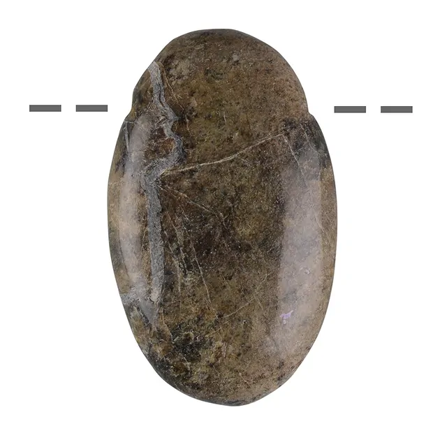 Small Palmstone Stichtite drilled into matrix | gems, healing stones & jewelry