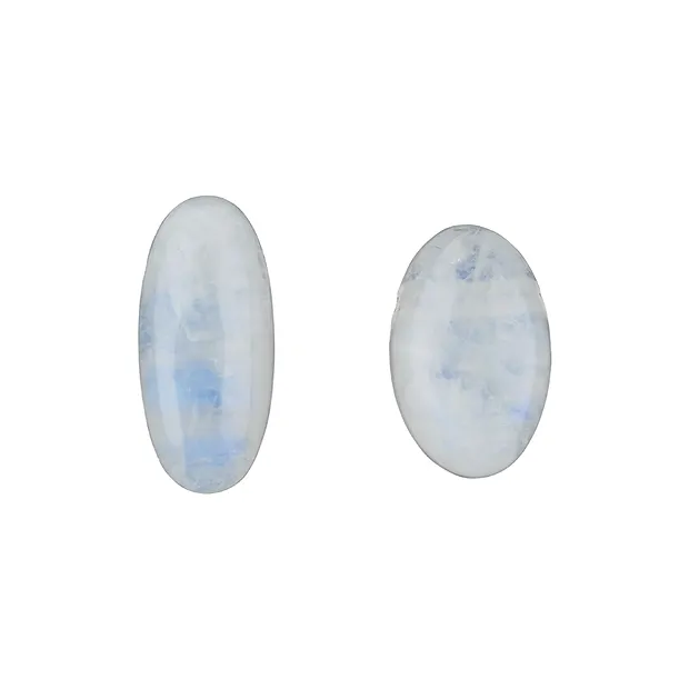 Cabochon Labradorite (blanche) percé, 2,0 - 2,5cm | Marco Schreier