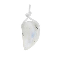 0426895642 Cabochon labradorita (blanca) perforado, 2.0 - 2.5cm | Marco Schreier