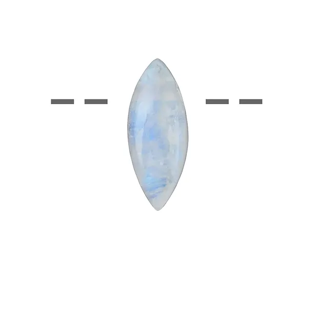 Cabochon Labrodorite (white) drilled, 1.5 - 2.0cm | Marco Schreier