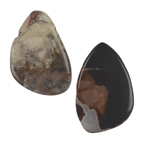 Freeform Sardonyx gebohrt, 4,0 - 6,0cm | Edelsteine, Heilsteine & Schmuck-Handel