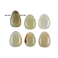 0427593002 Tumbled Stone Onyx Marble (Aragonite Calcite) drilled | Marco Schreier