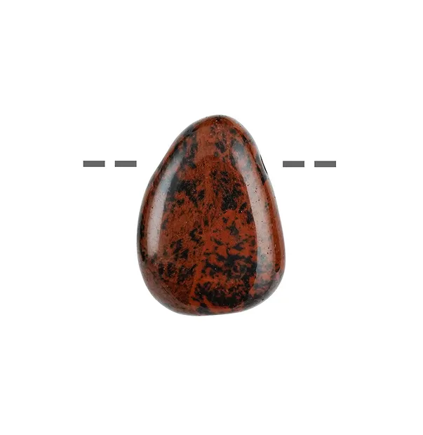 Trommelstein Obsidian (Mahagony) gebohrt | GH Edelsteine, Heilsteine & Schmuck