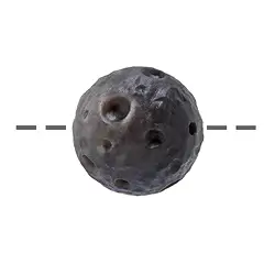 0428791520 Mond Silberglanz-Obsdidian gebohrt, 20mm, 1mm-Bohrung | Marco Schreier