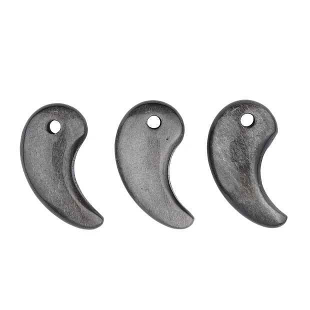 Obsidiana magamata (obsidiana de reflejo plateado), perforada, 3,2 cm | Marco Schreier