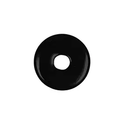 0428800300 Obsidiana donut (negra), 30 mm | piedras preciosas, piedras curativas y joyería