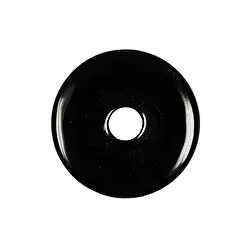 0428800400 Donut Obsidian (schwarz), 40mm | Großhändler Edelsteine, Heilsteine & Schmuck