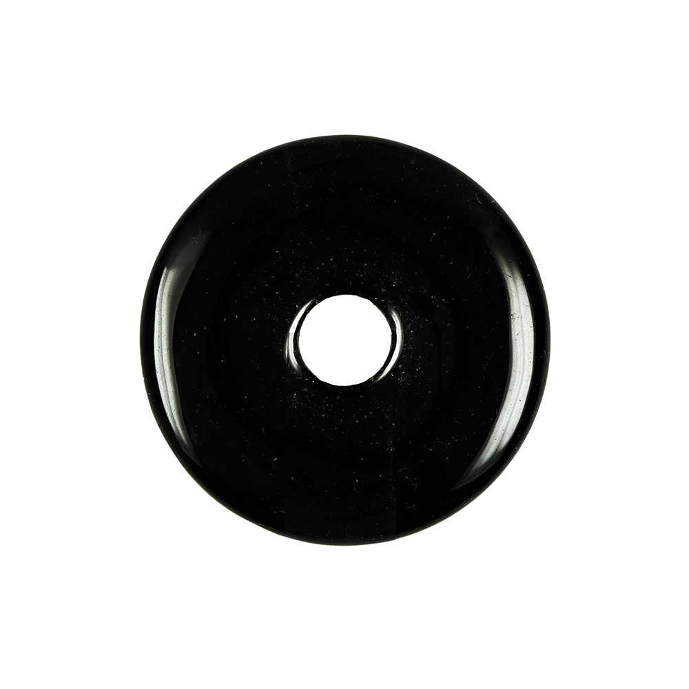Donut Obsidian (schwarz), 40mm | Großhändler Edelsteine, Heilsteine & Schmuck