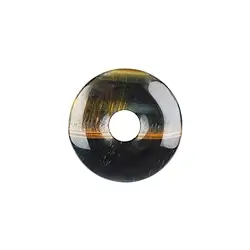 0429700300 Donut Tigerauge blau (Falkenauge), 30mm | GH Edelsteine, Heilsteine & Schmuck