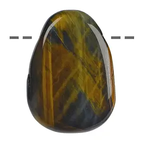 Freeform Falcon's Eye/Tiger's Eye drilled, 4.5cm | Marco Schreier