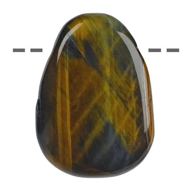 Freeform Oeil-de-faucon/Oeil-de-tigre percé, 4,5cm | Marco Schreier