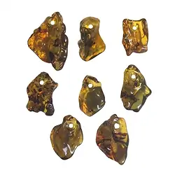 0430093036 Trommelstein Kopal frontgebohrt, 4,0 - 7,0cm (100g/VE) | Marco Schreier